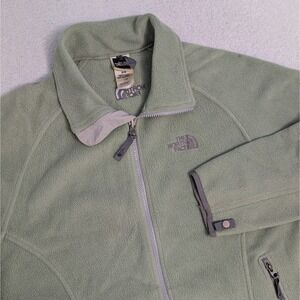 Vintage THE NORTH FACE Womens Retro‎ Fleece Jacket Full Zip Green